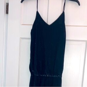 80s bling, today’s style! Mini dress with silver threads, drop waist